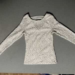 Jennifer Lopez Textured Cream Turtleneck Sweater